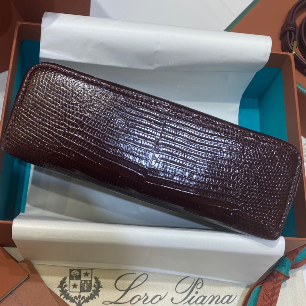 TÚI Loro Piana Women Extra bằng da thằn lằn(Liên hệ để được giá tốt nhất)