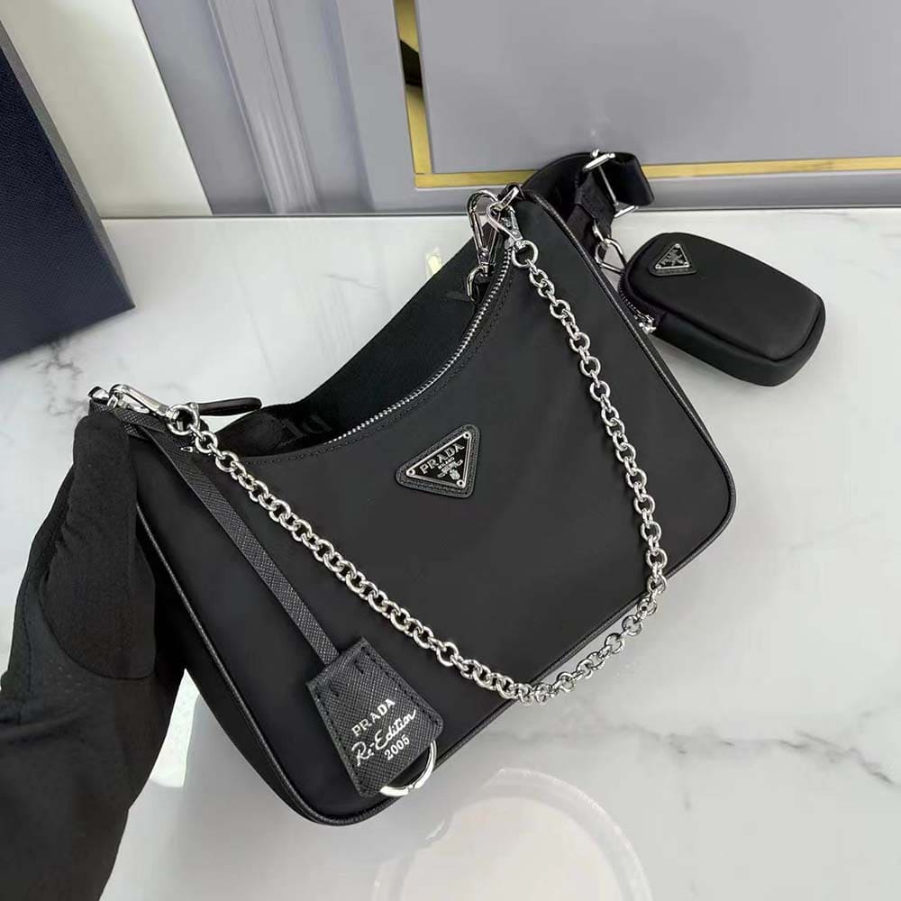 TÚI Prada Women Re-Edition 2005 Re-Nylon Bag-Black