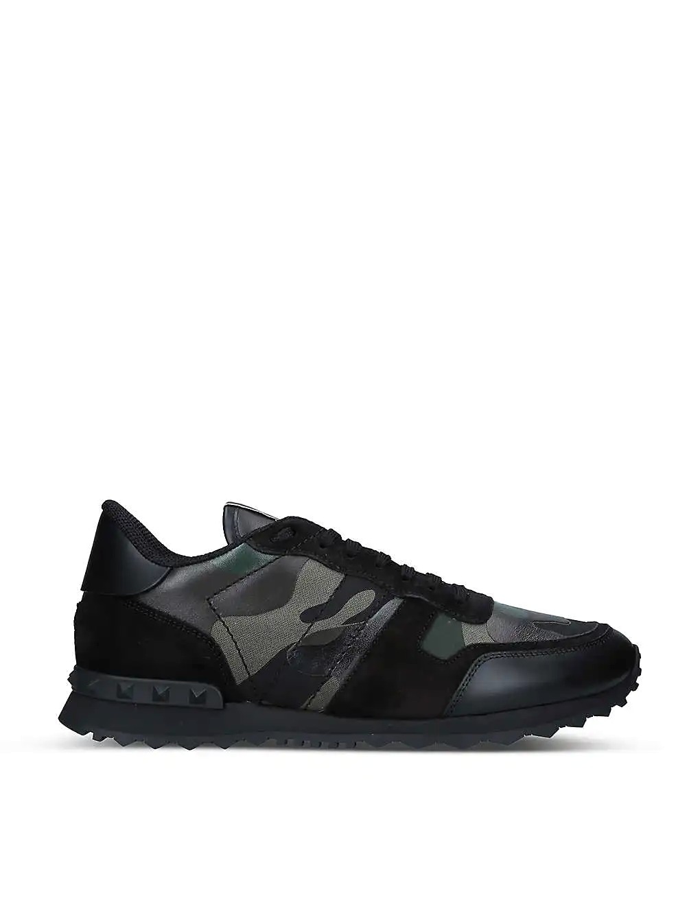 GIÀY VALENTINO GARAVANI Rockstud stud-embellished leather low-top trainers
