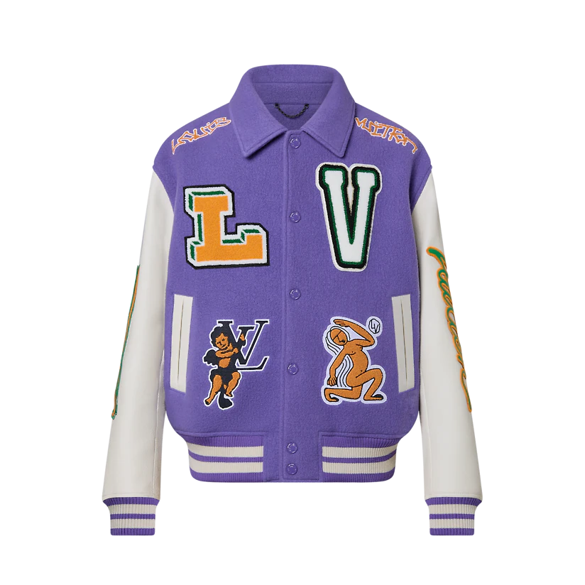 ÁO LOUIS VUITTON MIXED LEATHER TEDDY BLOUSON