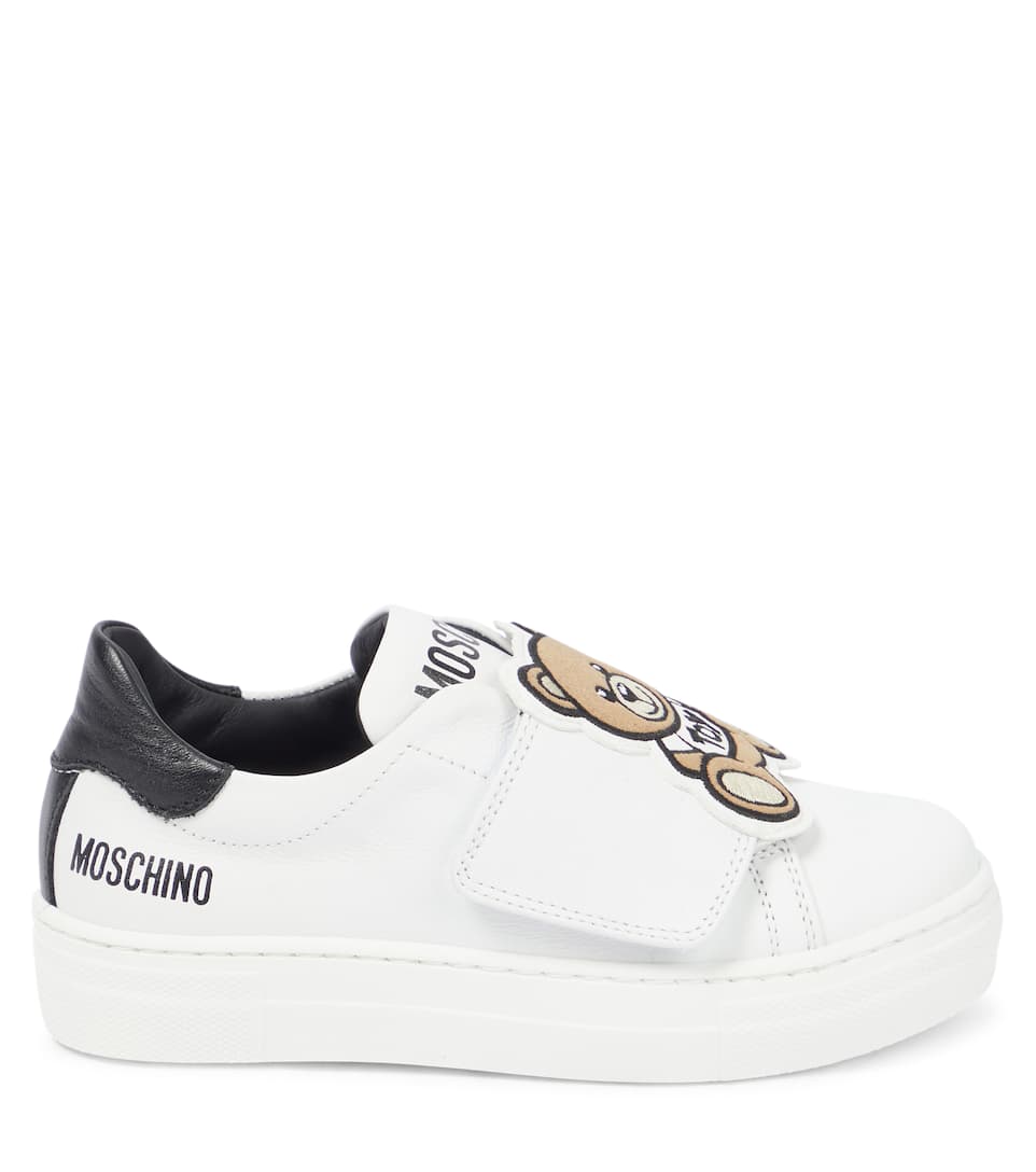 GIÀY MOSCHINO KIDS Leather sneakers