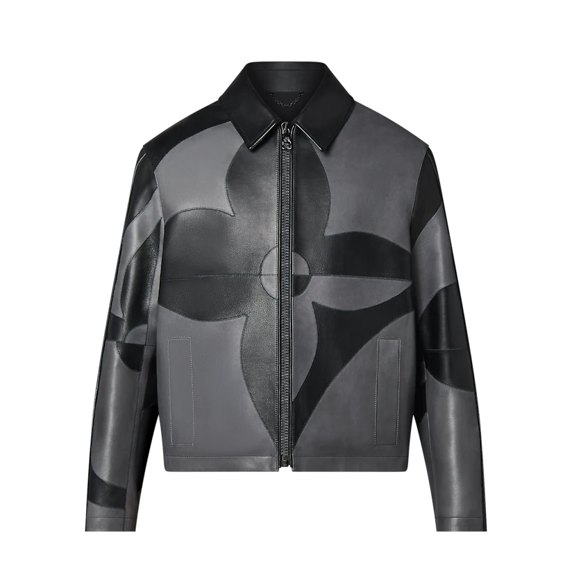 ÁO LOUIS VUITTON MONOGRAM FLOWER PATCHWORK LEATHER BLOUSON