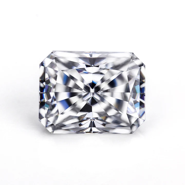 KIM CƯƠNG Radiant Cut Natural White Loose Moissanite Stone