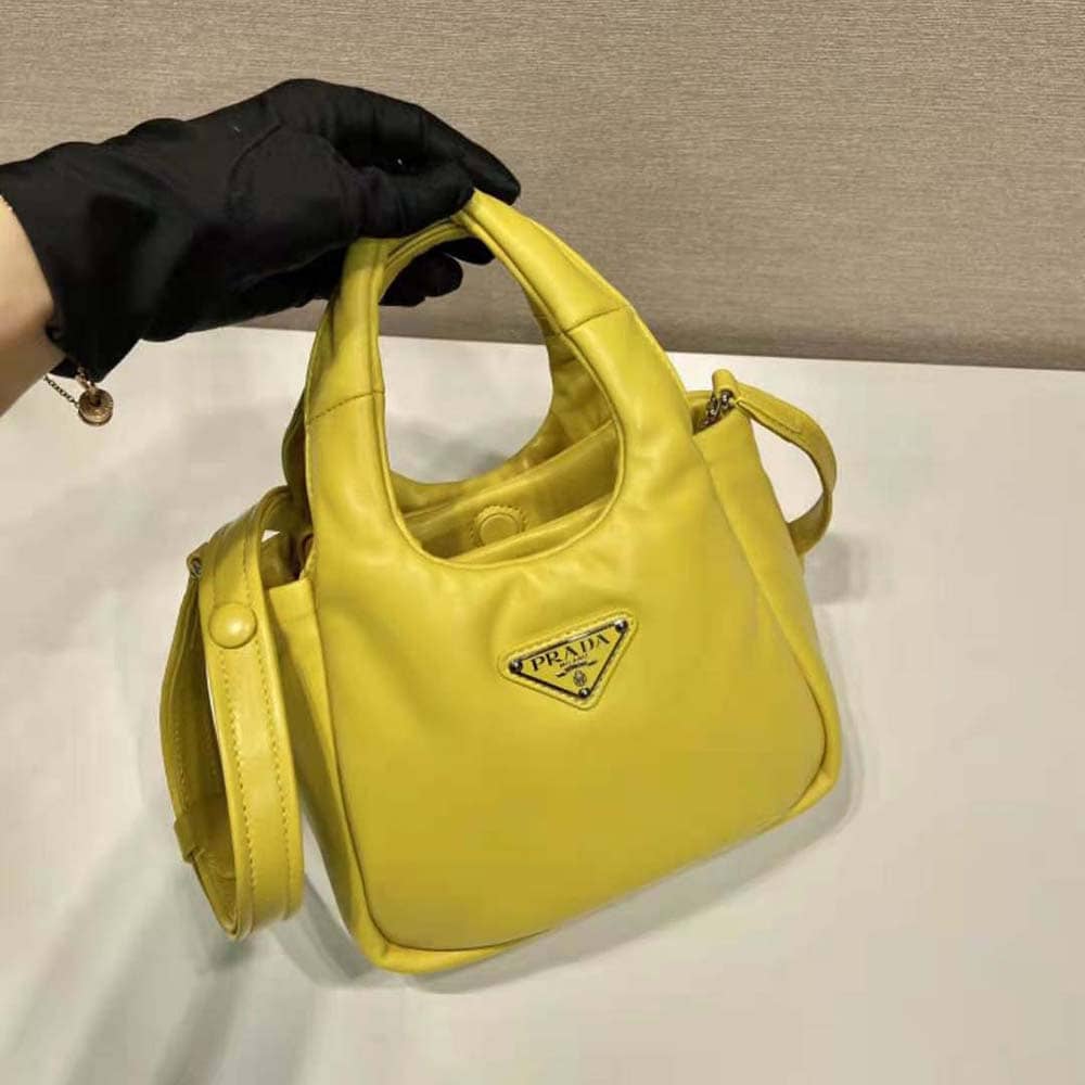 TÚI Prada Women Small Padded Prada Soft Nappa-Leather Bag-Yellow