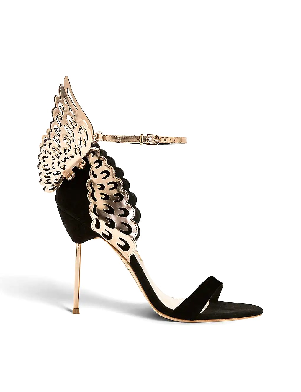 GIÀY SOPHIA WEBSTER Evangeline suede heeled sandals