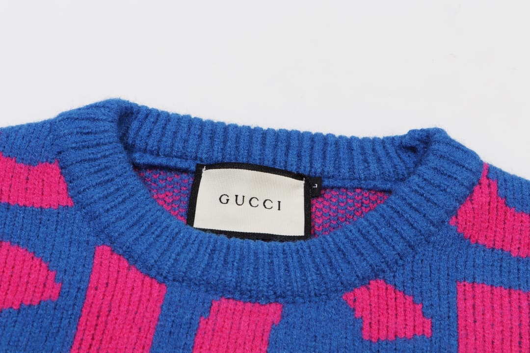 ÁO Gucci GG Sewing Pink Sweater Unisex