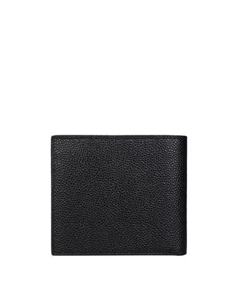 VÍ DA THOM BROWNE NEW YORK Pebbled leather bi fold wallet