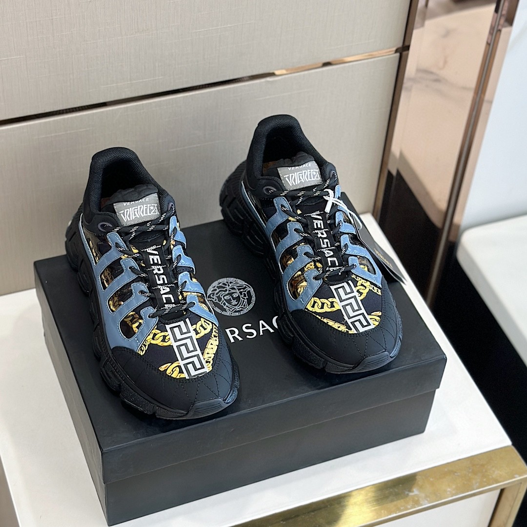 GIÀY VERSACE TRIGRECA LEATHER SNEAKER SHOES AAA