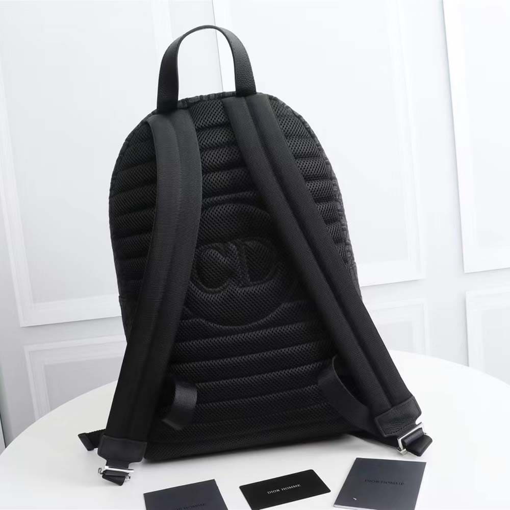 BALO Dior Rider Backpack Black Dior Oblique Jacquard