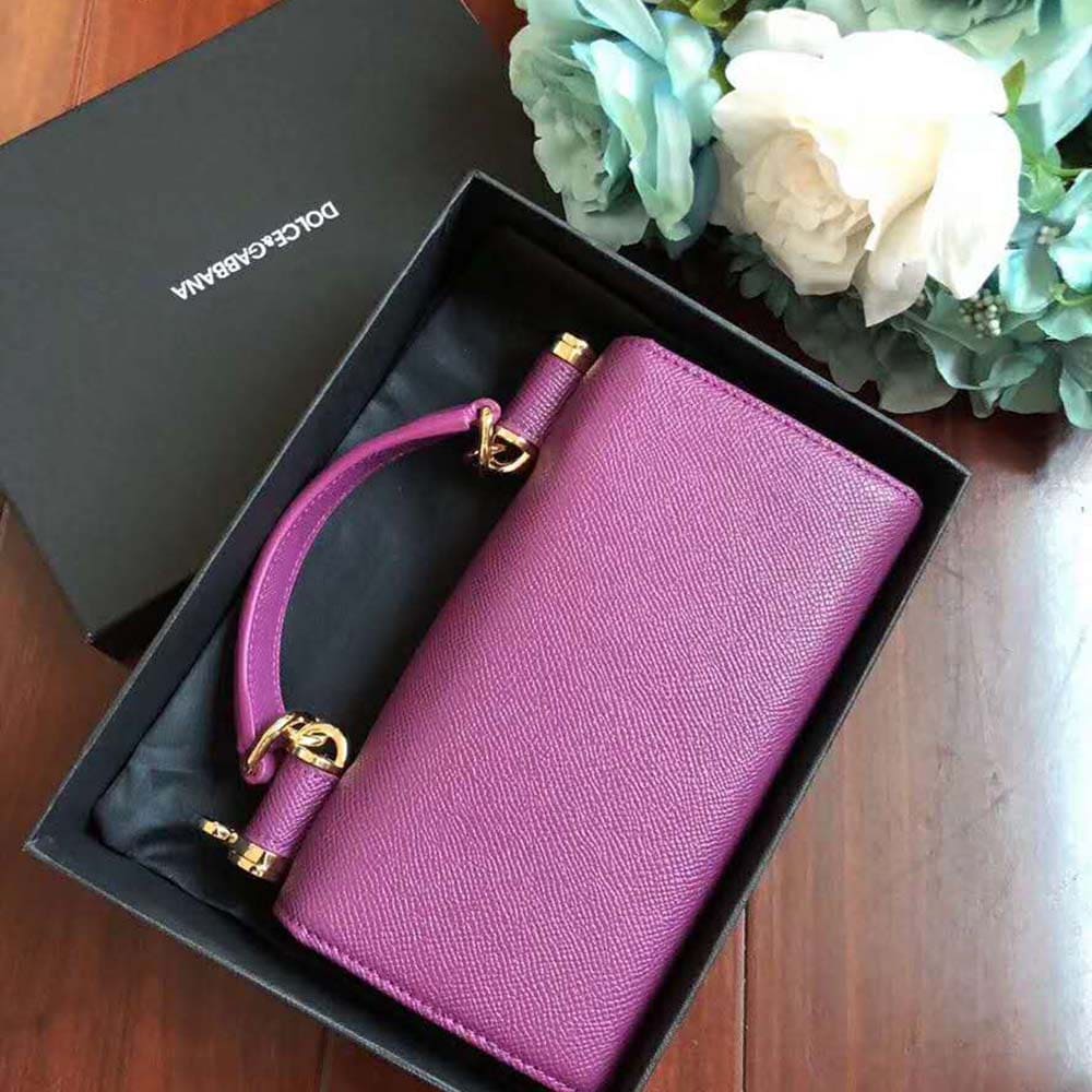 TÚI Dolce Gabbana D&G Women Min Von Bag in Dauphine Leather