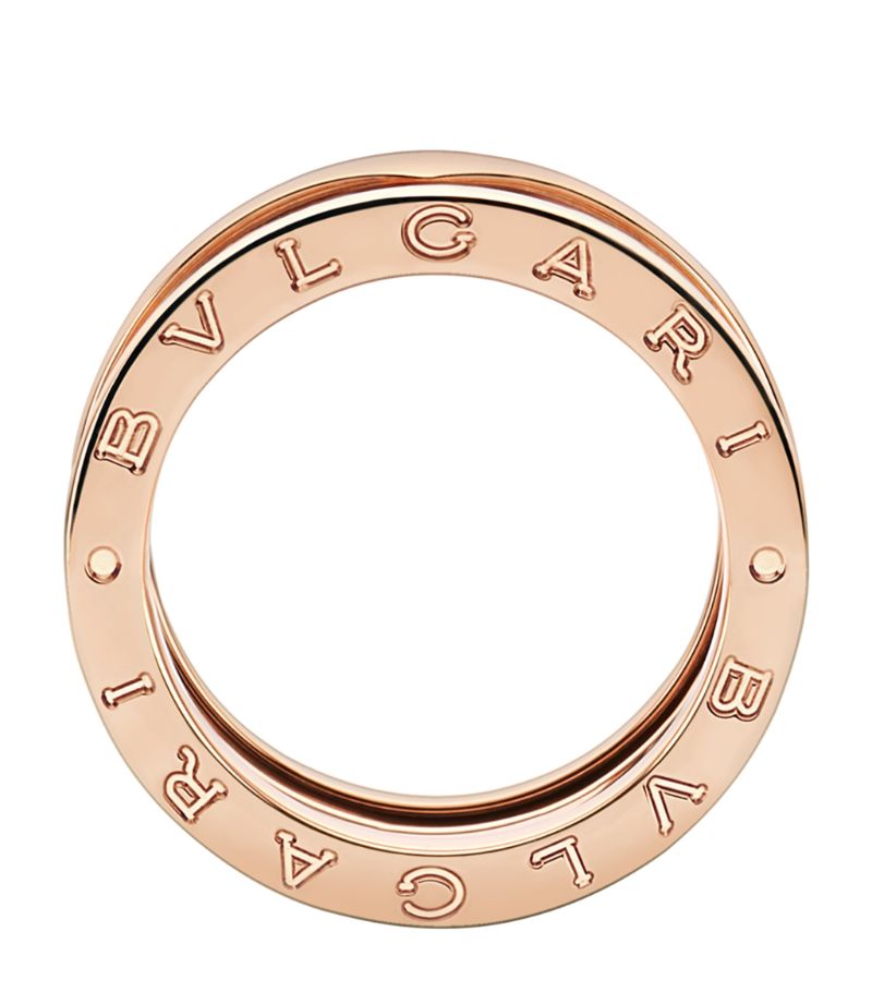 Nhẫn BVLGARI Rose Gold B.zero1 Three-Band Ring vàng hồng18K