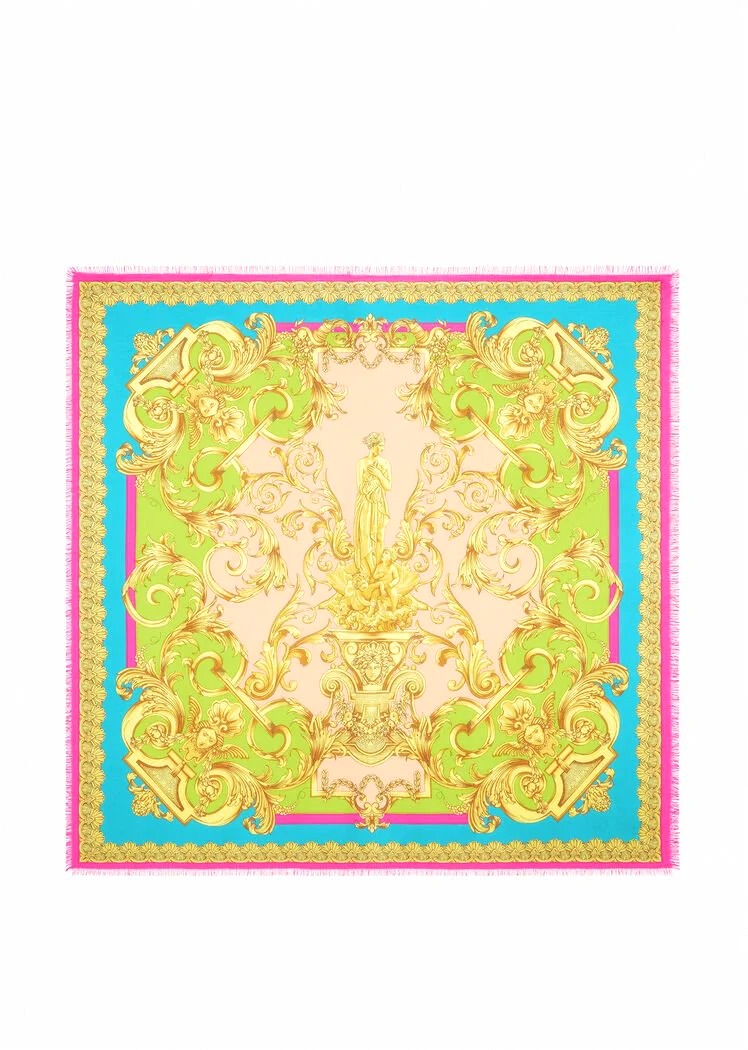 KHĂN VERSACE BAROCCO GODDESS FRINGED SHAWL