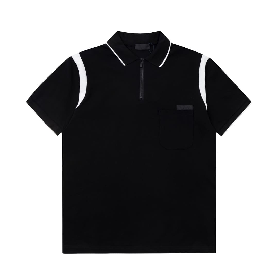 ÁO PRADA POLO SHIRT MÀU ĐEN UNISEX