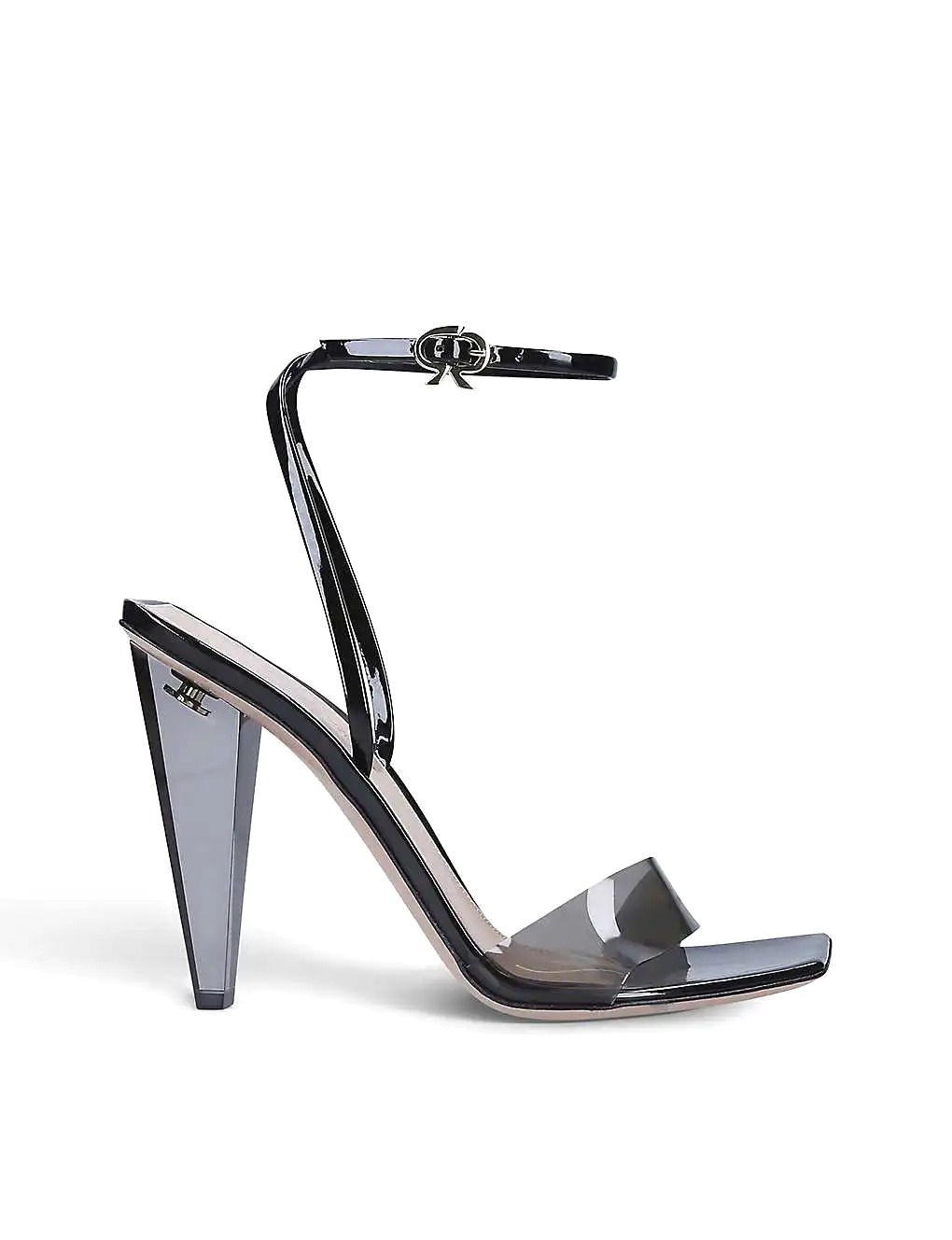 GIÀY GIANVITO ROSSI Odyssey square-toe perspex heels