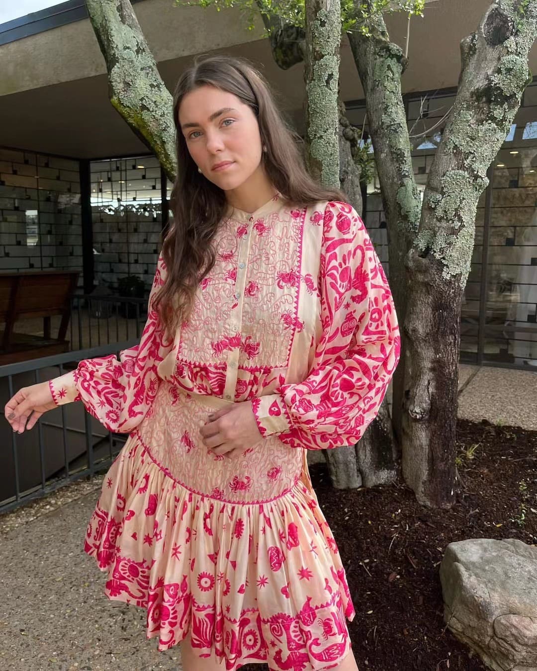 ÁO ALE'MAIS Crabs On The Beach Dress High Classy