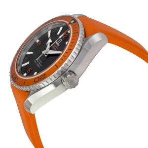 ĐỒNG HỒ OMEGA Seamaster Planet Ocean Automatic Black Dial Orange Silicone Rubber