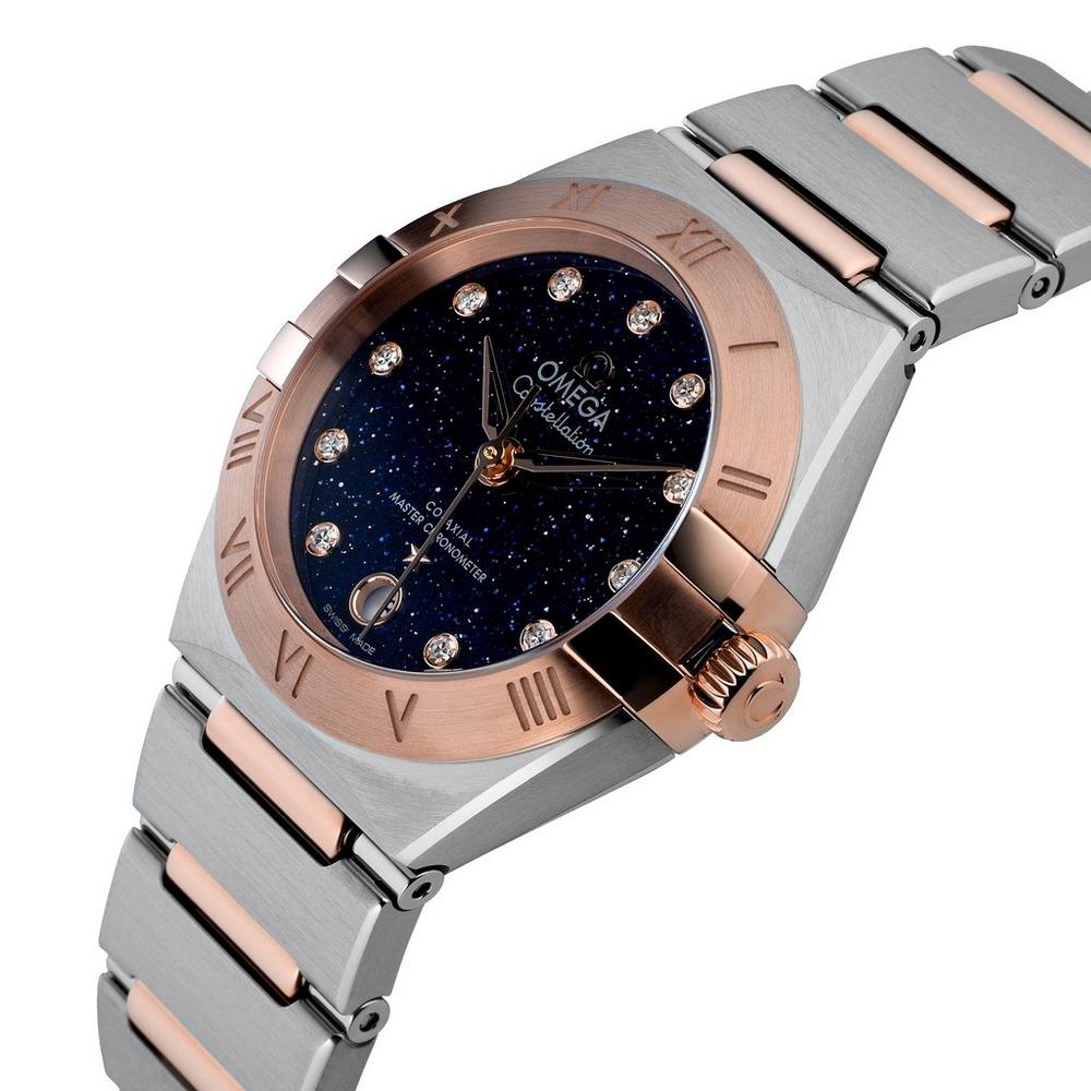 ĐỒNG HỒ OMEGA Constellation Manhattan 18ct Rose Gold Diamond Ladies Watch