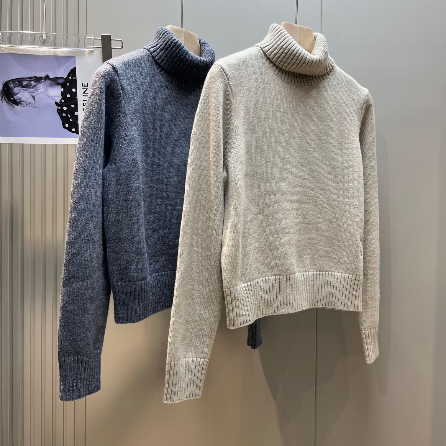 ÁO AMI embroidered Wool-jersey sweatshirt
