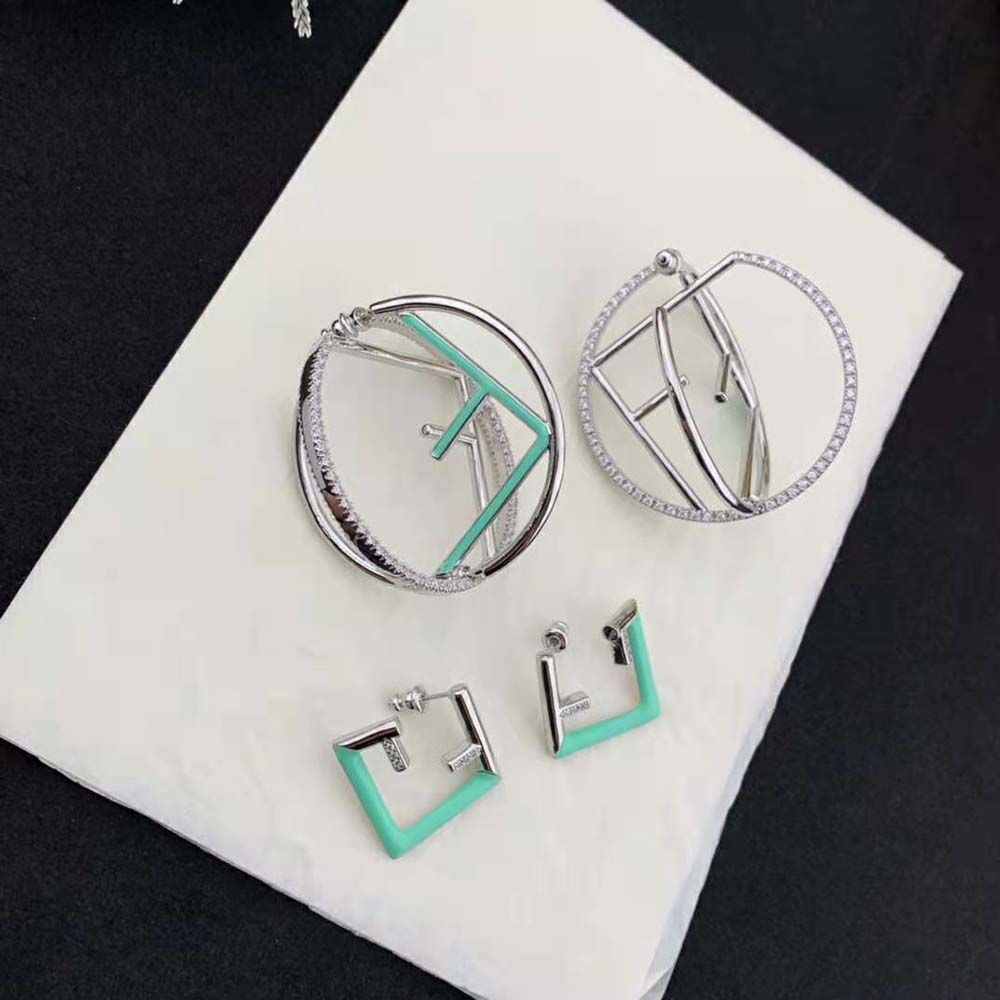 Bông tai Fendi First Earcuff Silver-colour