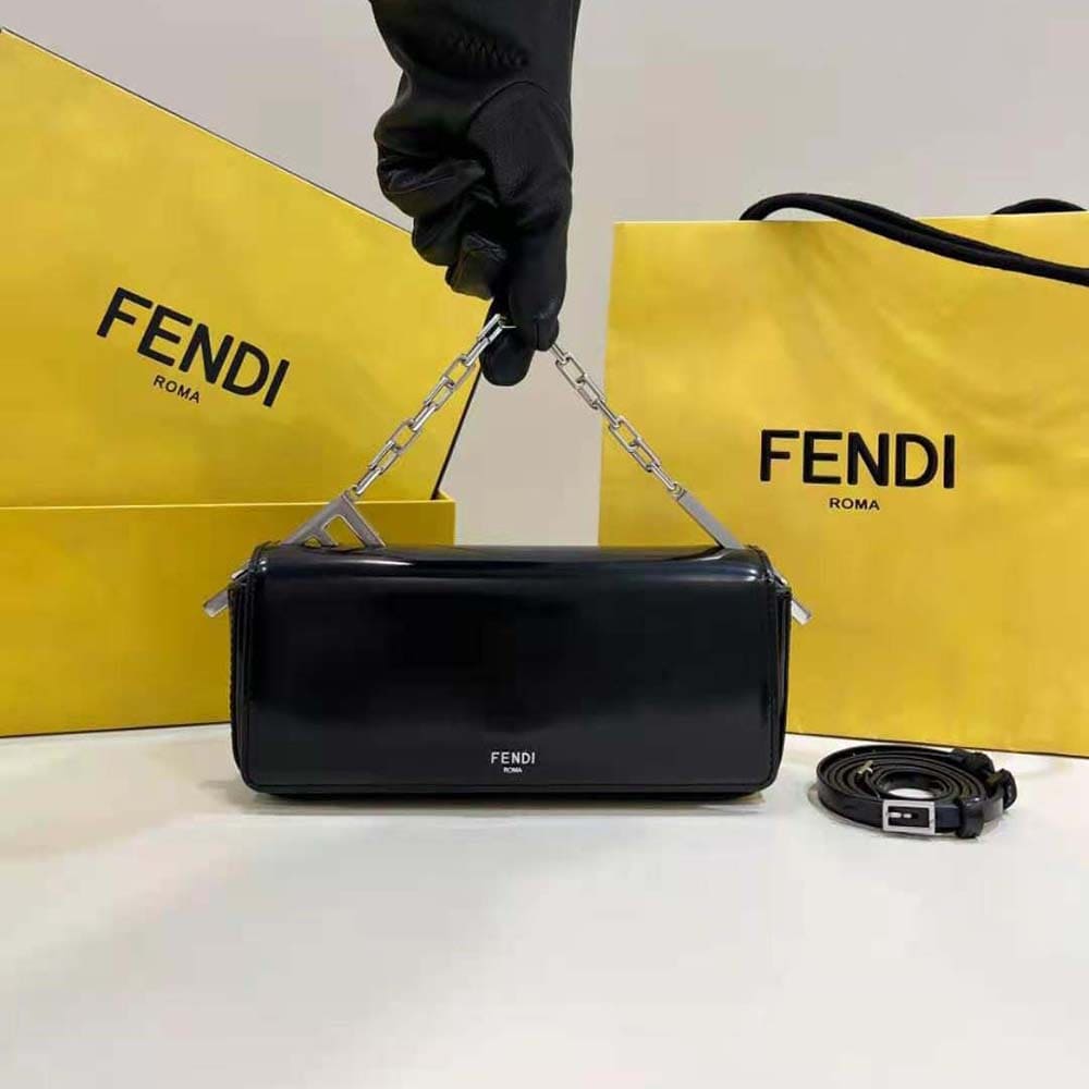 TÚI FENDI Women First Sight Black Leather Mini Bag