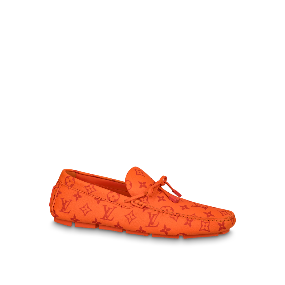 GIÀY LOUIS VUITTON LV DRIVER MOCCASIN ORANGE
