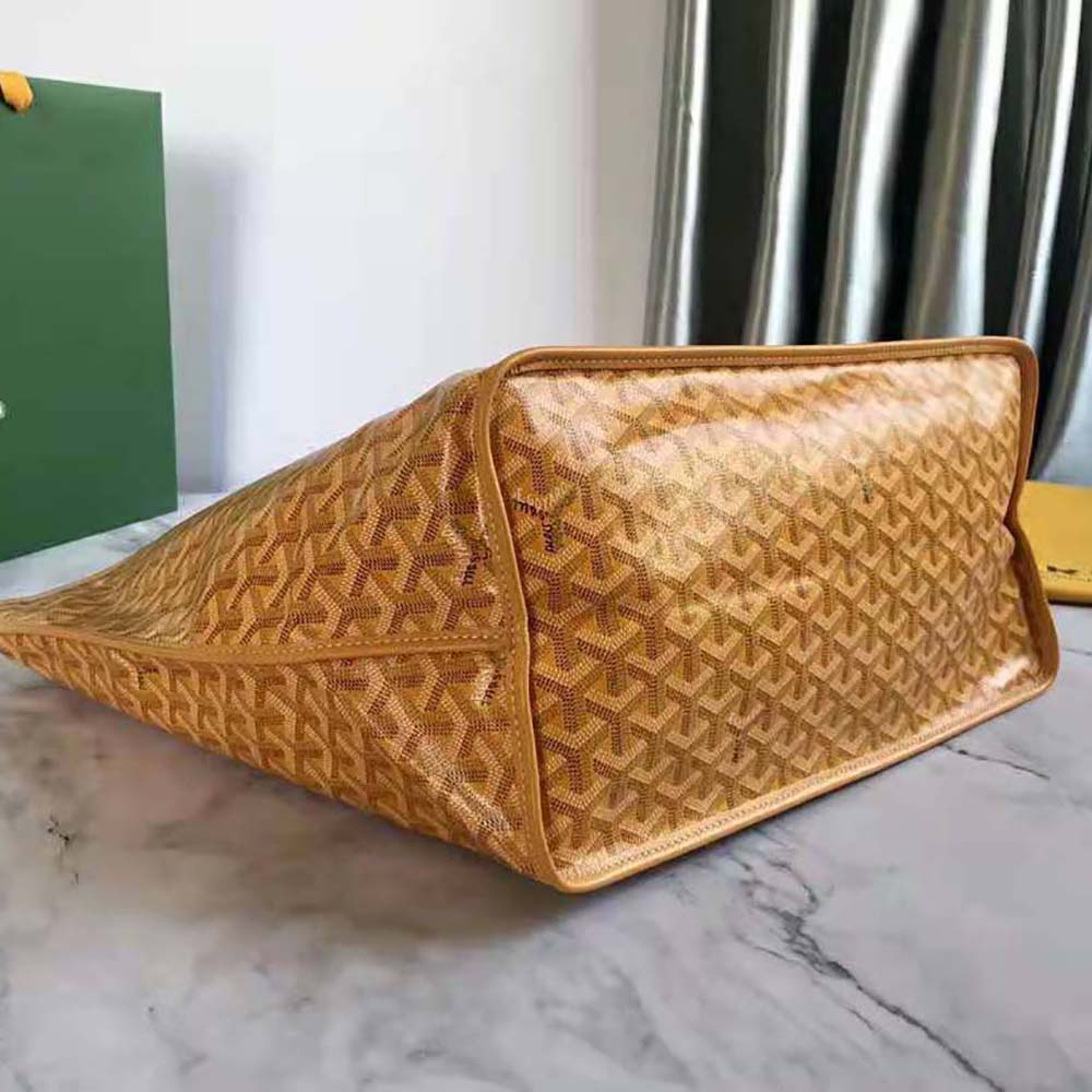 TÚI Goyard Women Sac Saint Louis GM in Goyardine Canvas & Chevroches Calfskin-Yellow