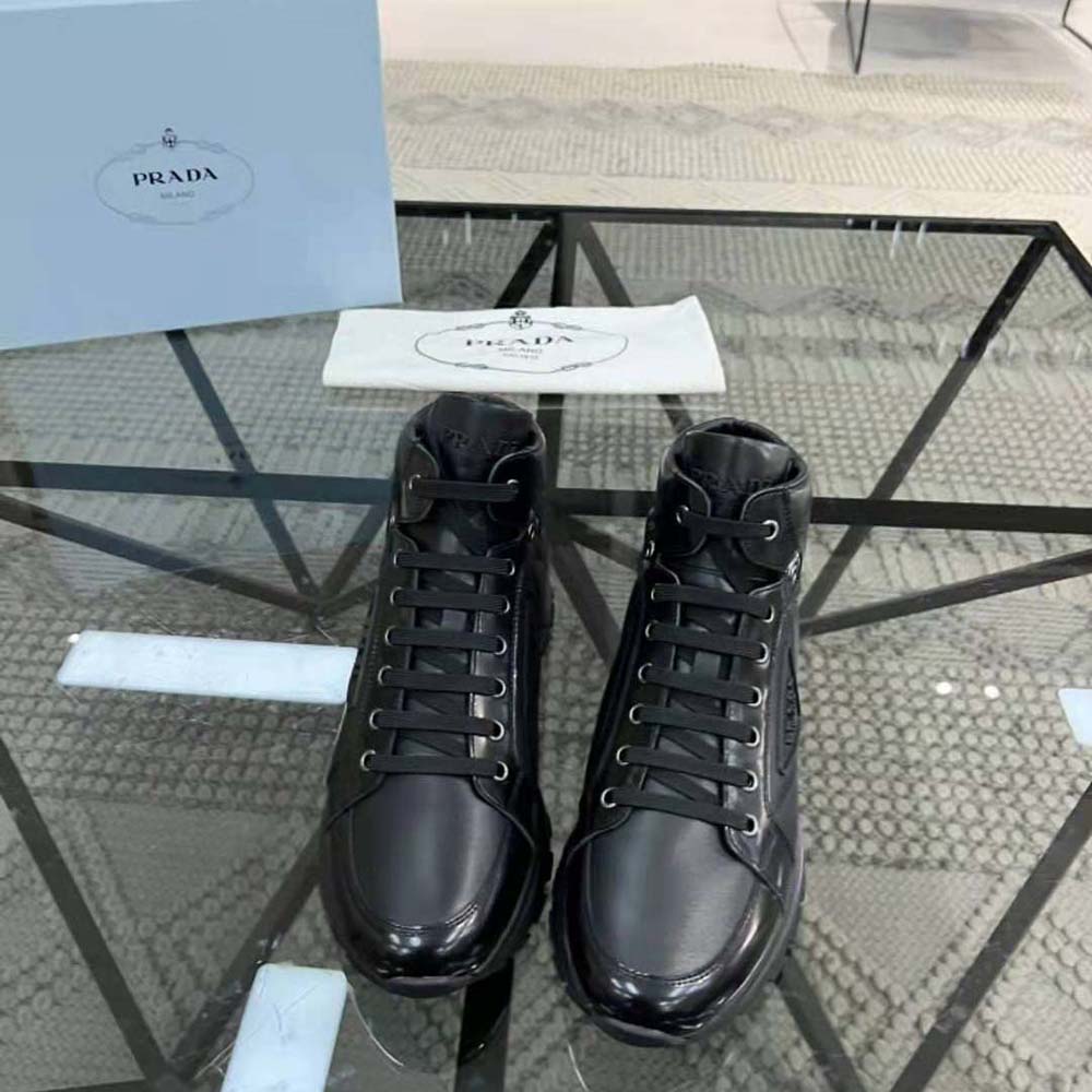 GIÀY Prada Men PRAX 01 Re-Nylon and Brushed Leather Sneakers