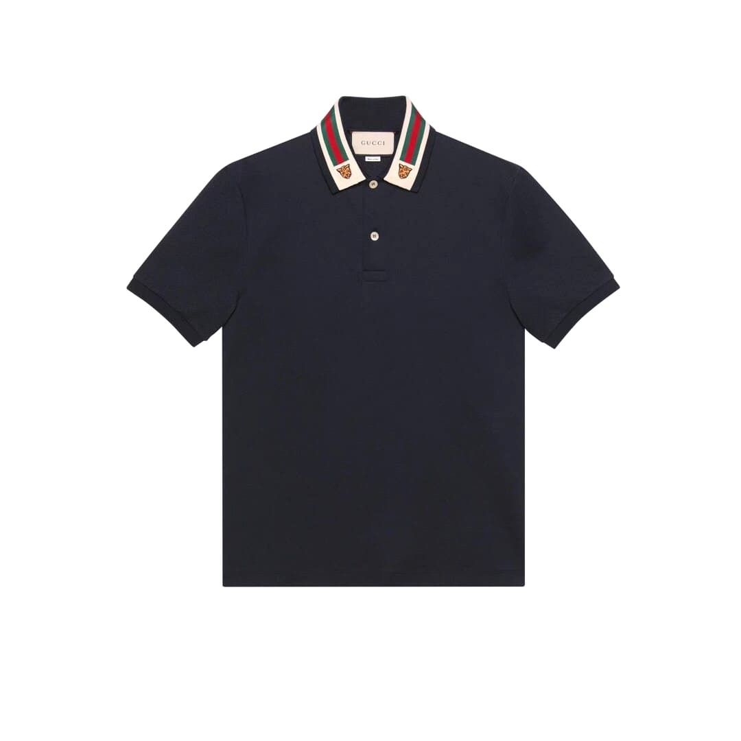 ÁO GUCCI GG POLO SHIRT MÀU ĐEN UNISEX