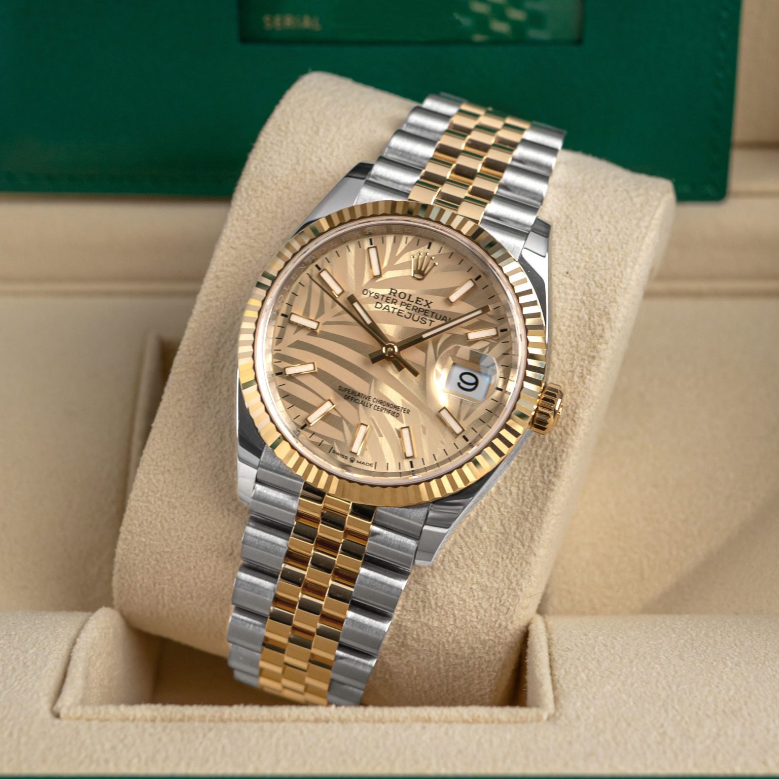 ĐỒNG HỒ ROLEX Datejust Champagne Palm 2021