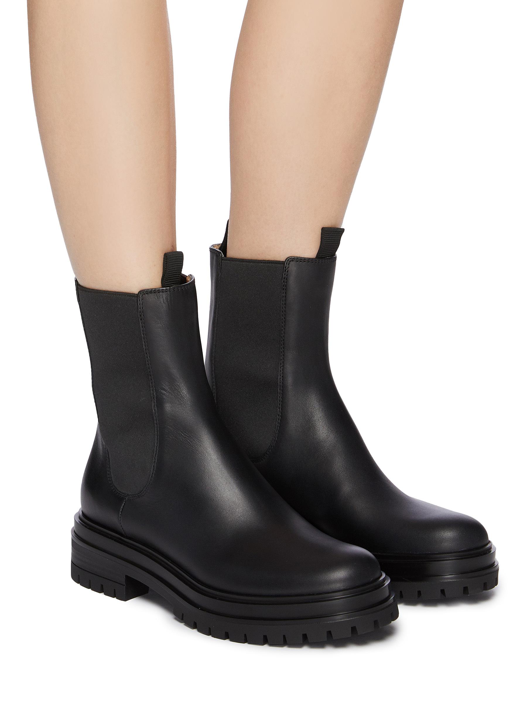 GIÀY GIANVITO ROSSI CHESTER' LEATHER CHELSEA BOOTS