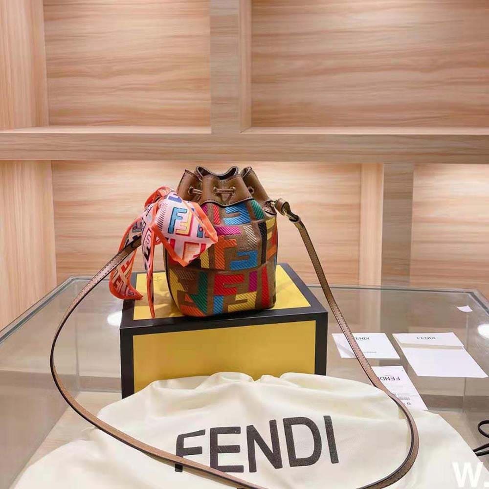 TÚI Fendi Women Mon Tresor Multicolor FF Canvas Mini-Bag
