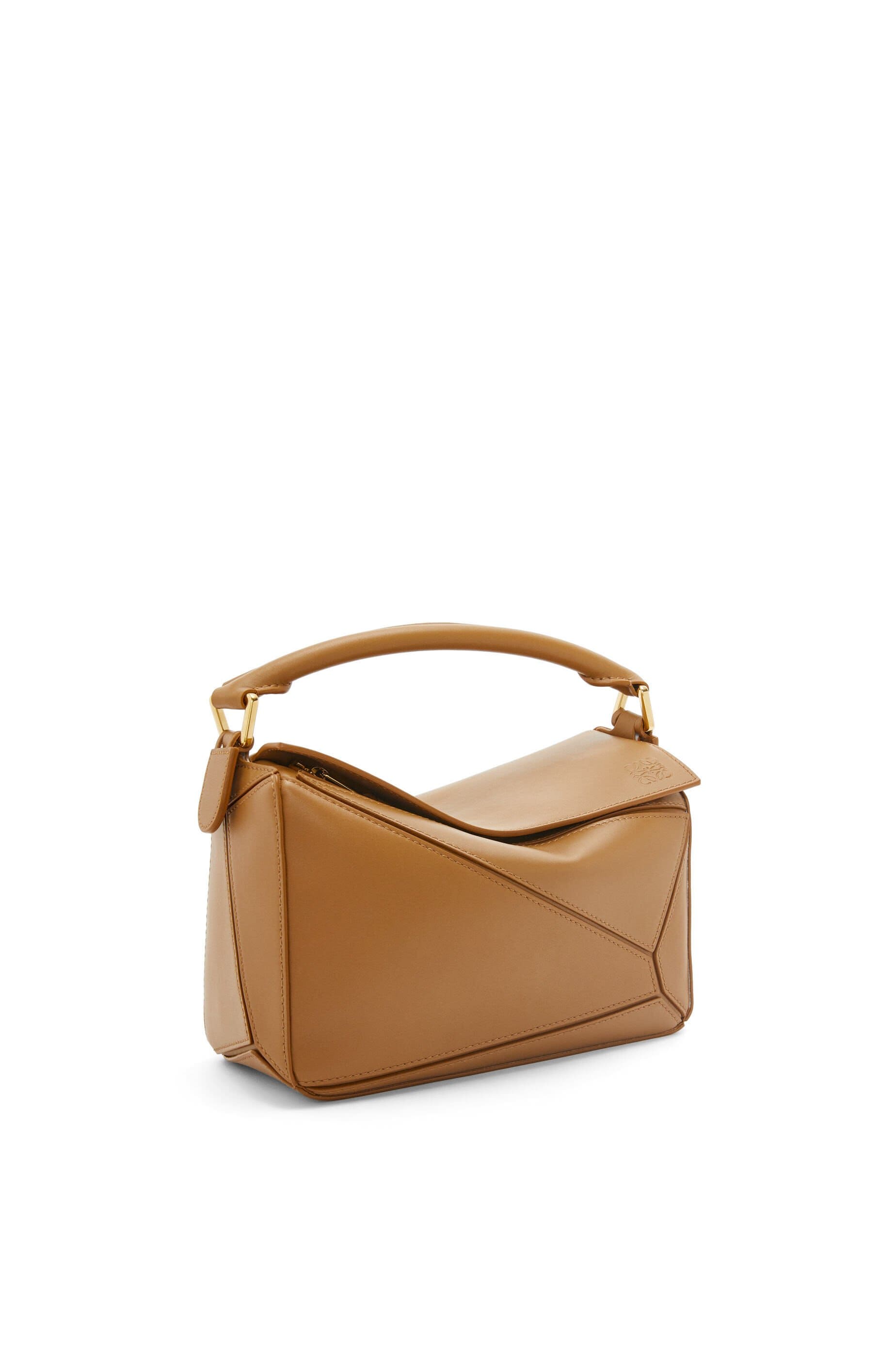 Túi LOEWE Small Puzzle bag in satin calfskin Oak