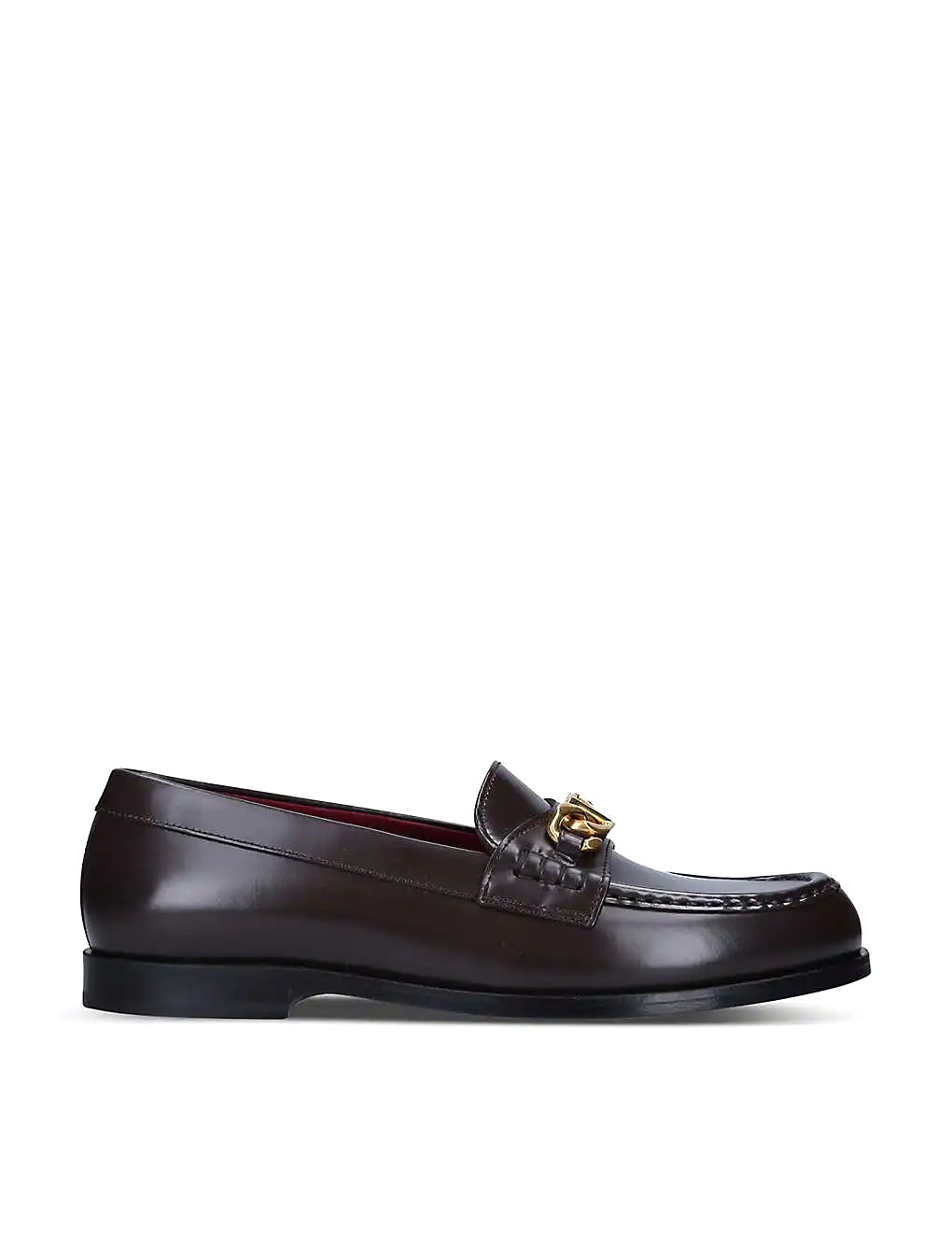 GIÀY VALENTINO GARAVANI Chainlord logo-chain leather loafers