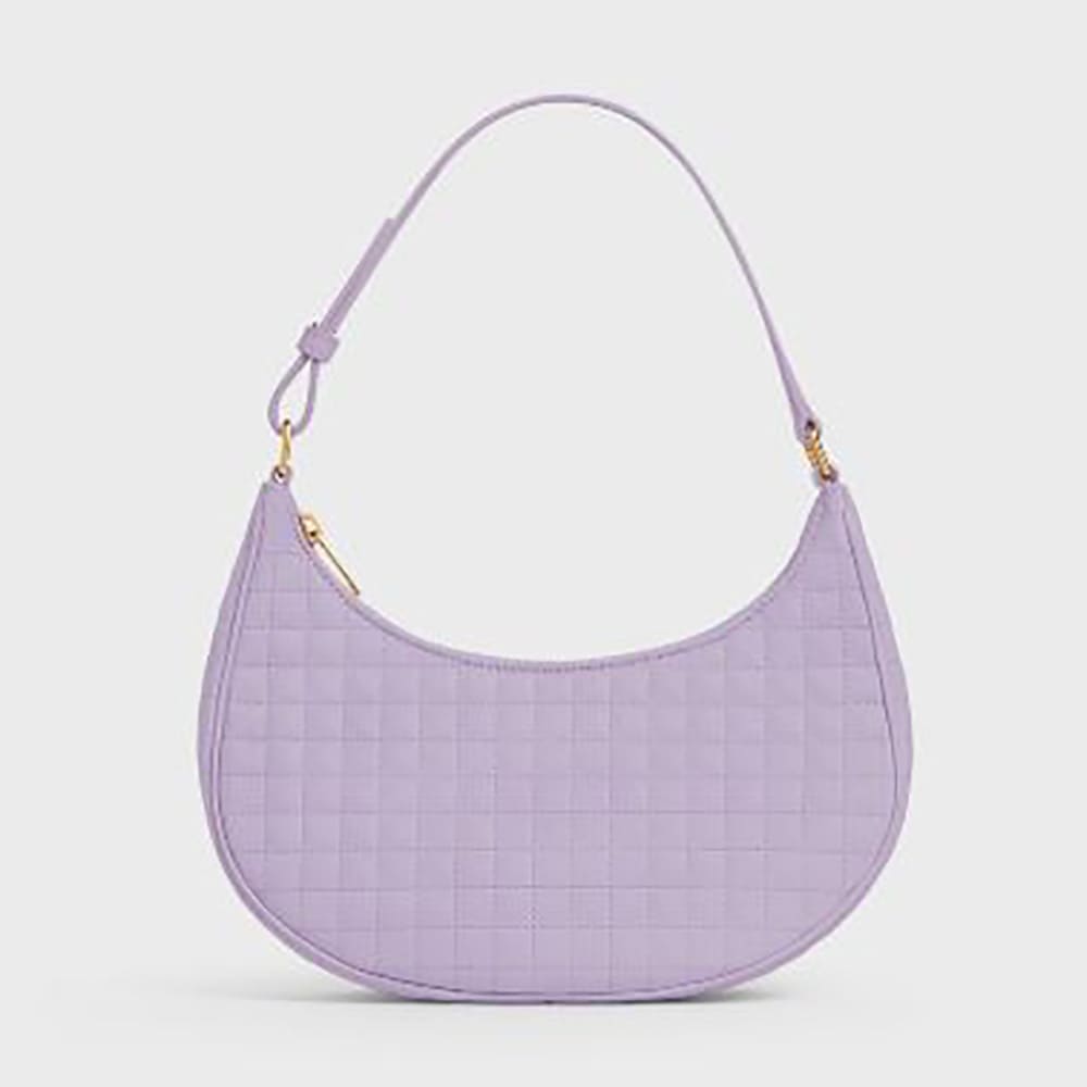 TÚI Celine Women Ava Bag in Quilted Lambskin-Purple