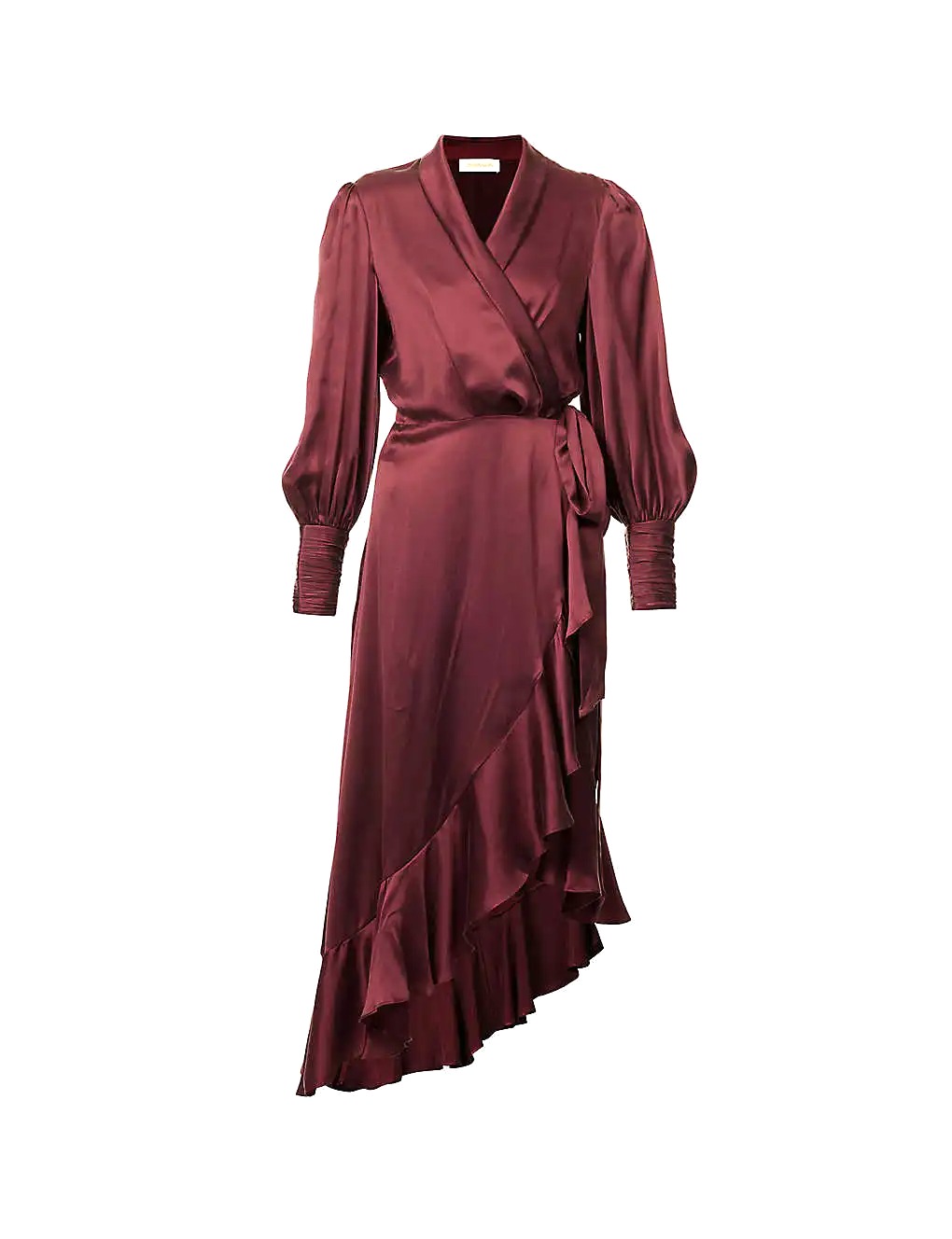VÁY ZIMMERMANN Plunge-neck wrap-over silk midi dress