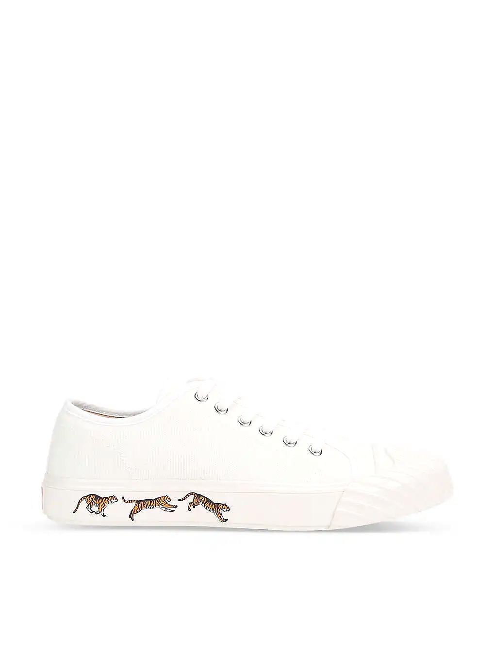 GIÀY KENZO Vulcan tiger-embossed cotton low-top trainers
