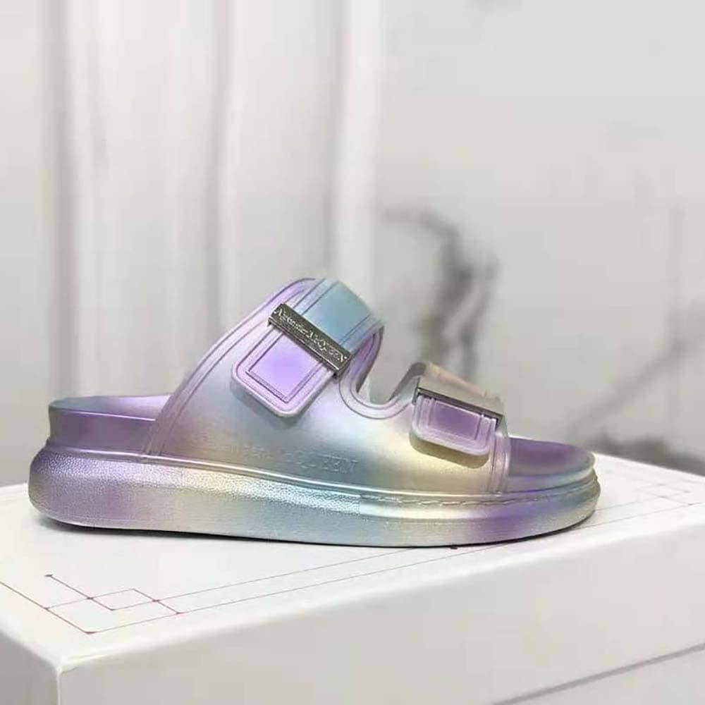 DÉP Alexander Mcqueen Women Oversized Hybrid Slide in Silver