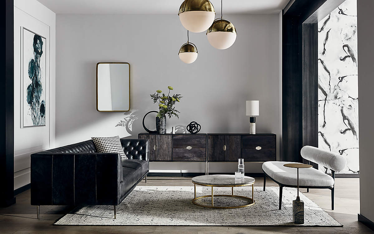 BÀN TRÀ PHÒNG KHÁCH BRASS MARBLE TOP COFFEE TABLE