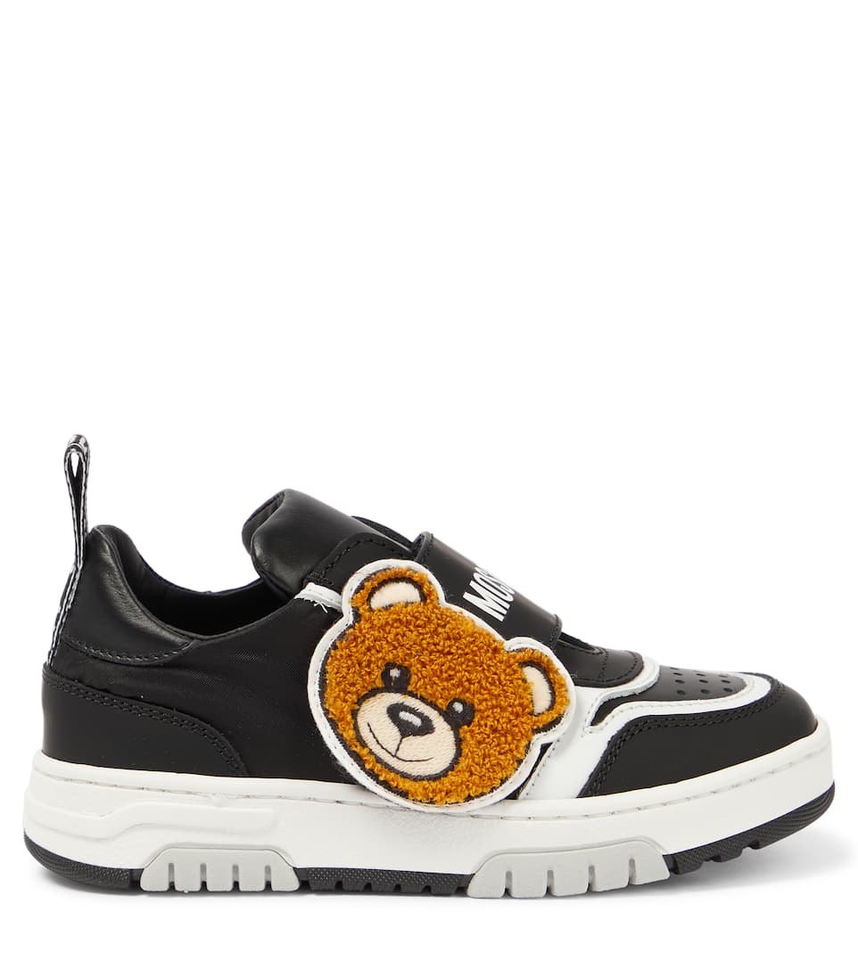 GIÀY MOSCHINO KIDS Leather sneakers