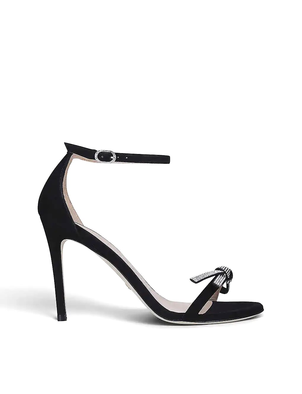 GIÀY STUART WEITZMAN Nudist bow-detail suede sandals