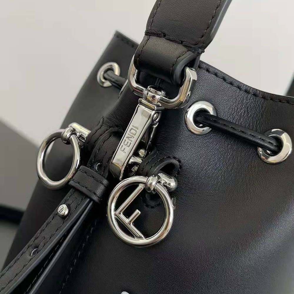 TÚI Fendi Women Mon Tresor Black Leather Mini-bag