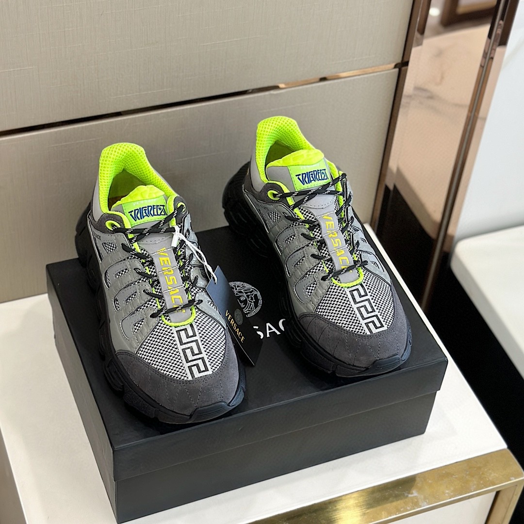 GIÀY VERSACE TRIGRECA LEATHER SNEAKER SHOES AAA