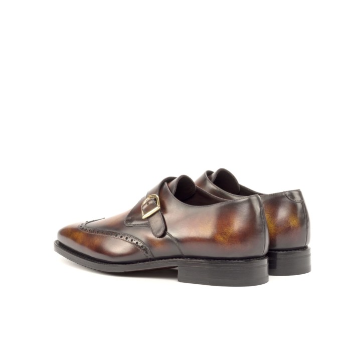 HENDERSON SHOES PERSONALIZATION RUSSO Patina Single-Monk HANDCRAFTED SHOES
