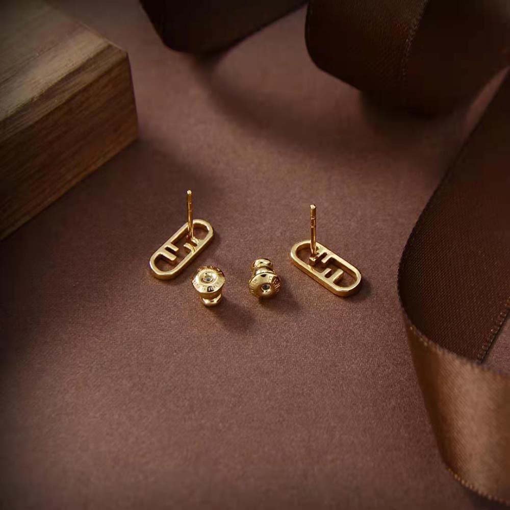 Bông tai Fendi Women O’lock Earrings Gold-Colored Earrings