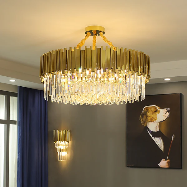ĐÈN CHÙM PHA LÊ Adorjan Crystal Chandelier