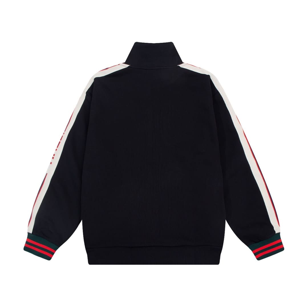 ÁO GUCCI GG Logo Arm Sweater Zip Black