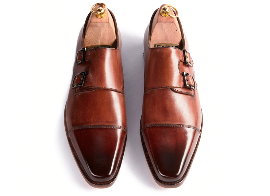 HENDERSON SHOES PERSONALIZATION THE CLASSIC DOUBLE STRAP PAINTING HANDCRAFTED SHOES