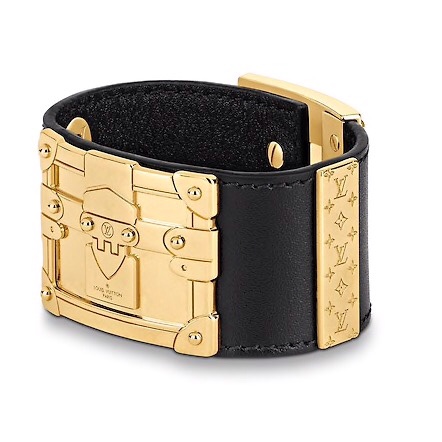VÒNG TAY DA LOUIS VUITTON SO LV BRACELET