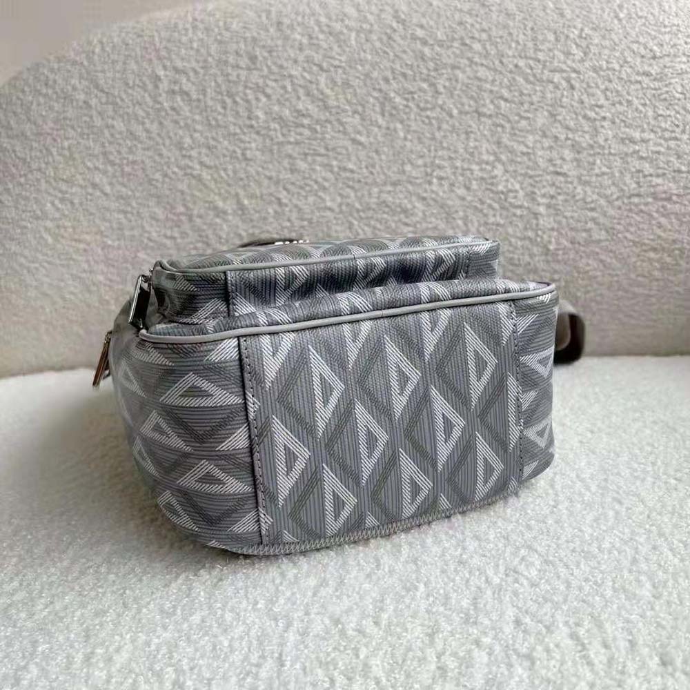 TÚI DIOR Mini Rider Backpack Dior Gray CD Diamond Canvas