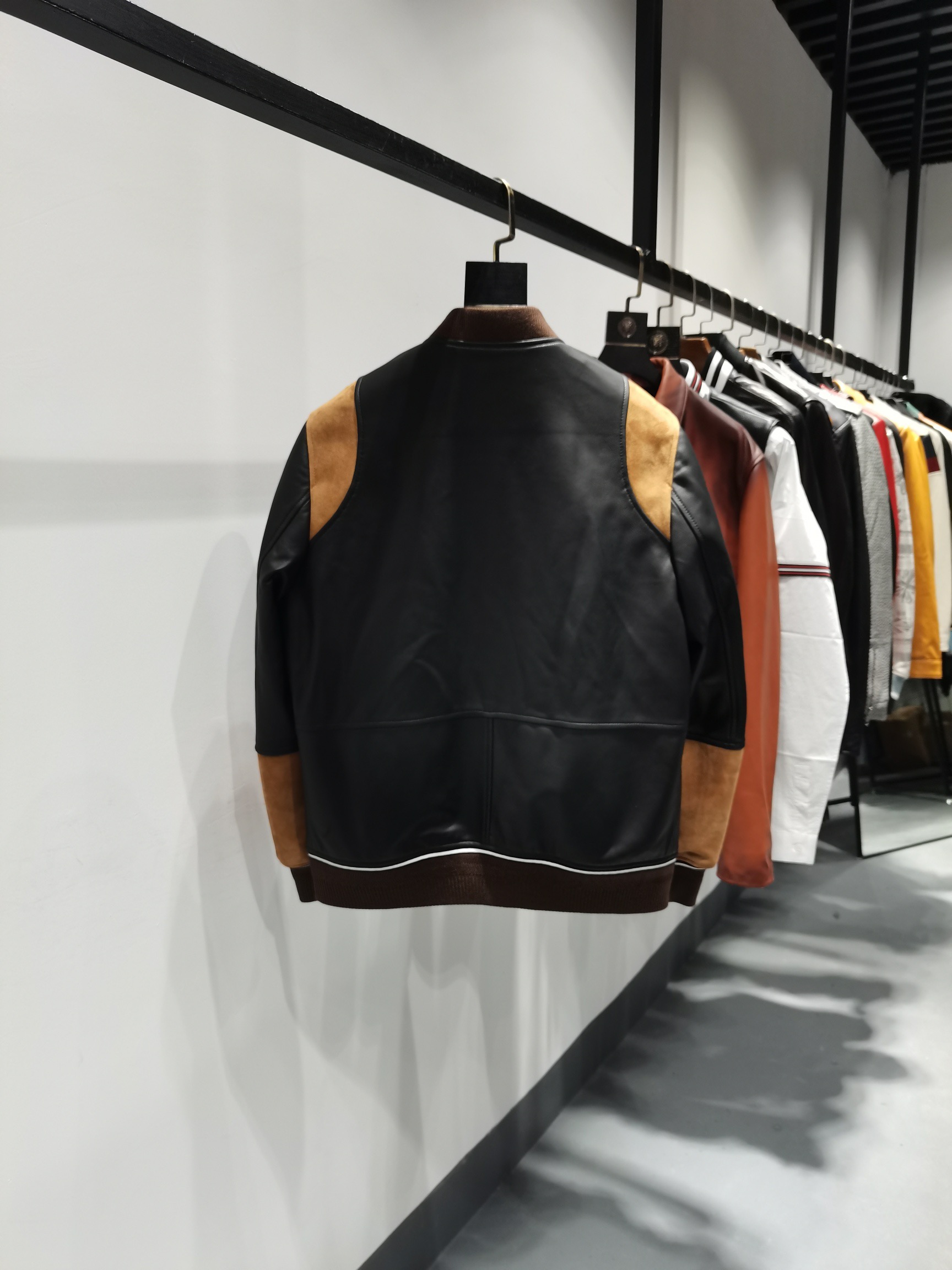 ÁO HERMES LEATHER JACKET